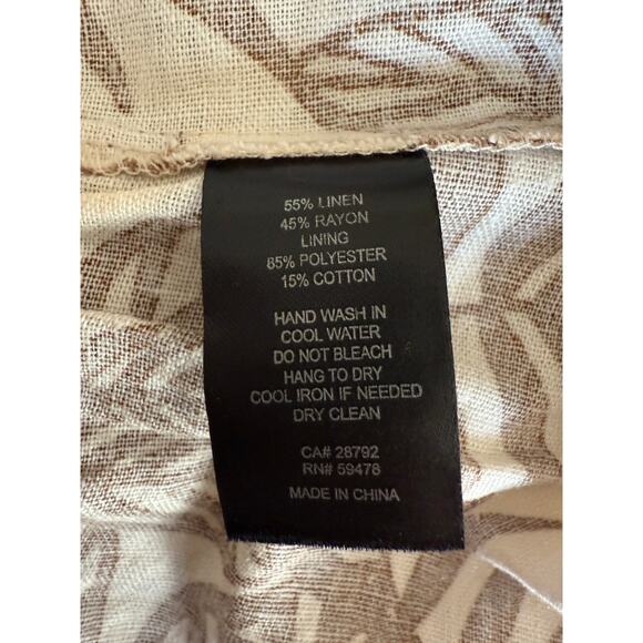 HOUSE OF HARLOW 1960 | Linen Tie Back Tiered Skirt Open Back Sundress | Small - Picture 8 of 8